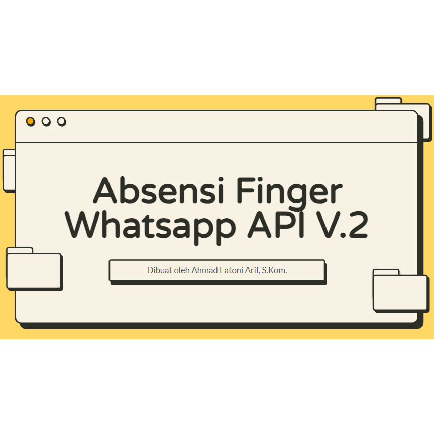 Aplikasi Absensi Fingerprint + QRCode dengan Notifikasi Wa WA Gateway WA API