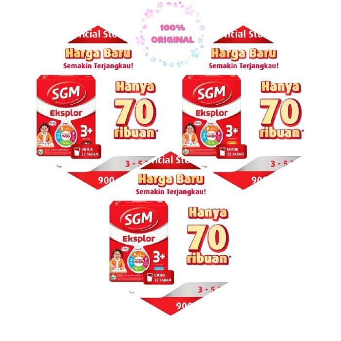 Susu Bayi SGM 3+ 900 gr 3 Plus 900 g - vanila, Agustus 2026