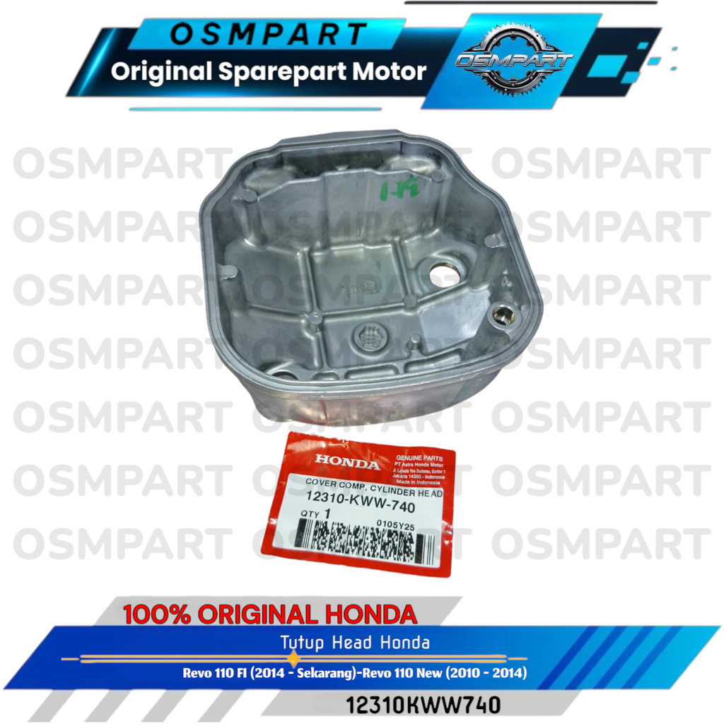 COVER TUTUP KOP HEAD CYLINDER REVO 110 FI REVO 110 NEW HONDA ORIGINAL 12310KWW740