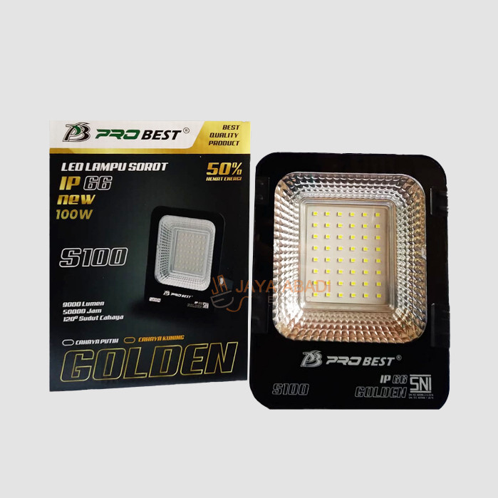 Lampu sorot led 100 watt probest golden sorot tembak 100 w super bright