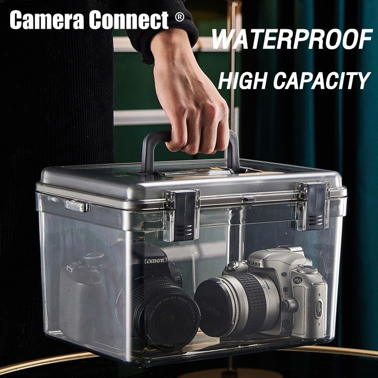 NEW Kotak Tahan Lembab Kamera Digital Dry Box Kamera 3 in 1 Set Free Silica Gel dan higrometer kuali