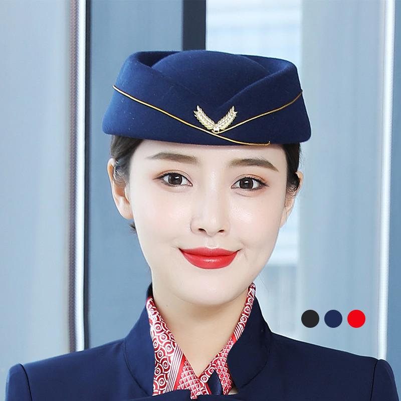 Topi Pramugari Emirates Set Kacamata Syal Sutra Sarung Tangan Bros Pesawat Set Untuk Halloween Cospl