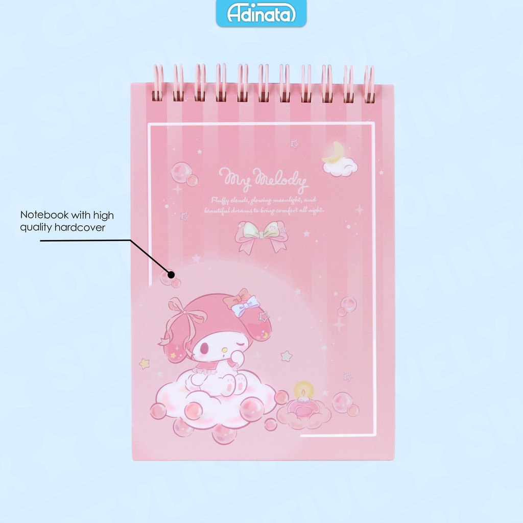 

My Melody A6 Memo Spiral Notebook 2513-4315 - Adinata / Buku Catatan / Memo