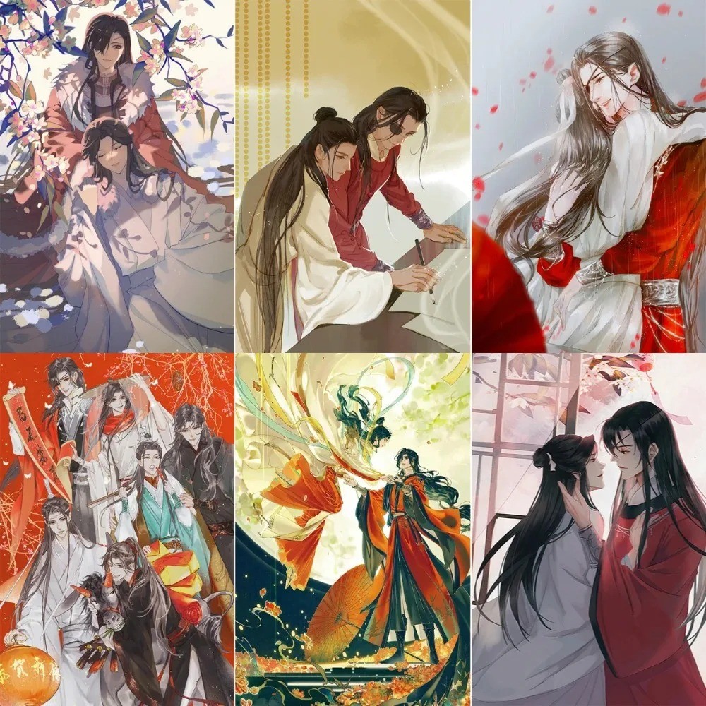 

Anime Painting By Numbers Heaven Official's Blessing Oil Painting Huacheng Xie Lian Pictures for Living Room Home Decor