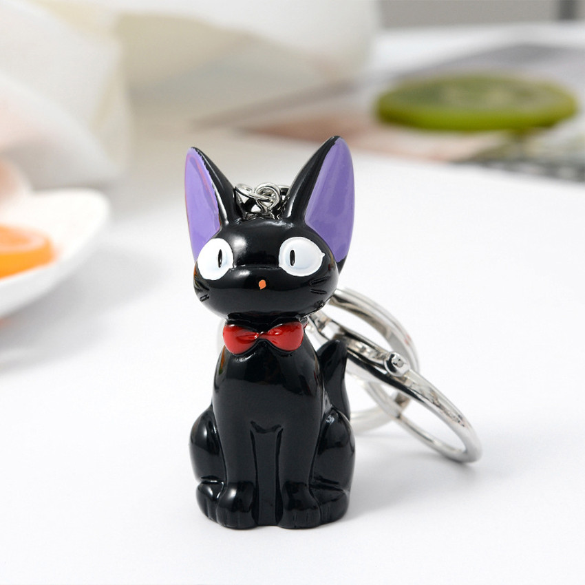 Owl Store - Gantungan Kunci Figure Jiji Kiki's Delivery Service Studio Ghibli Keychain