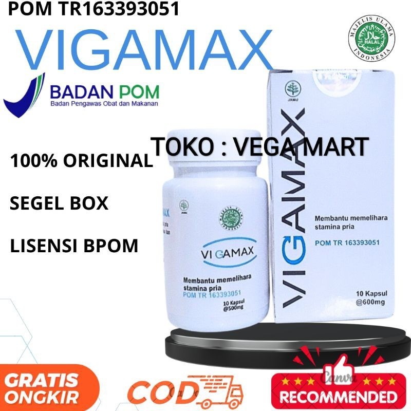 (Terlaris) Obat Kuat VIGAMAX Original Untuk Pria Tahan Lama Bpom Asli