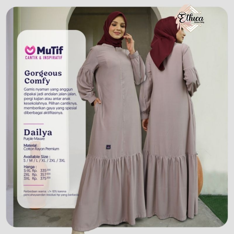 Gamis Dailya Mutif/Gamis Dewasa Mutif