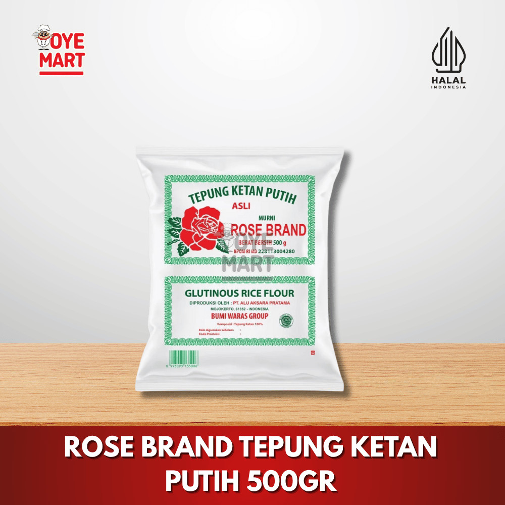 

ROSE BRAND TEPUNG KETAN PUTIH 500GR
