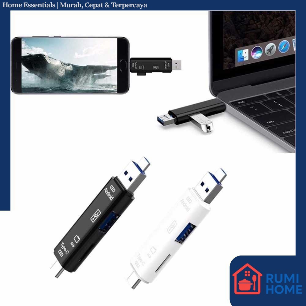Natrberg Card Reader USB 2.0 Micro Type C OTG MicroSD Card USB - D-188
