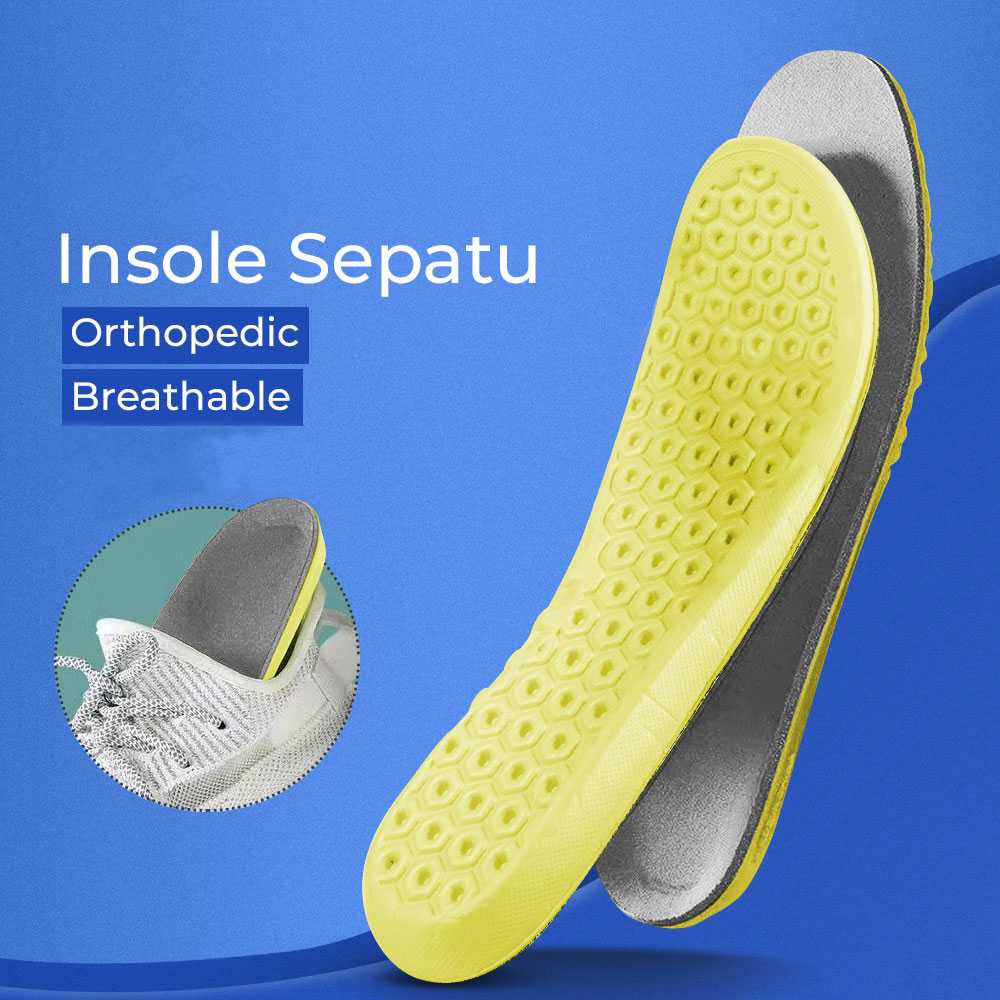 Insole Sepatu Alas Kaki Empuk Orthopedic Breathable Empuk