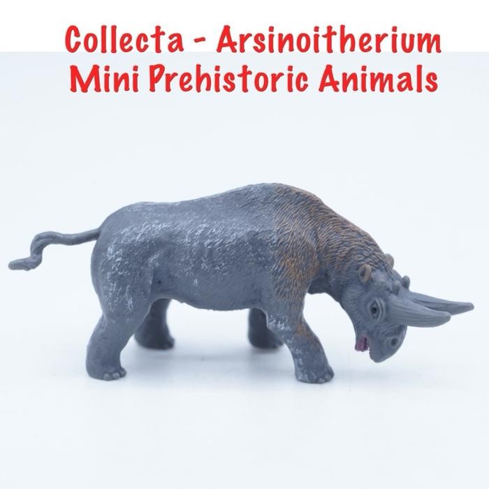 Collecta A1100 Mini Prehistoric Animals - Arsinoitherium  - Small Size Ukuran Kecil Mainan Binatang 
