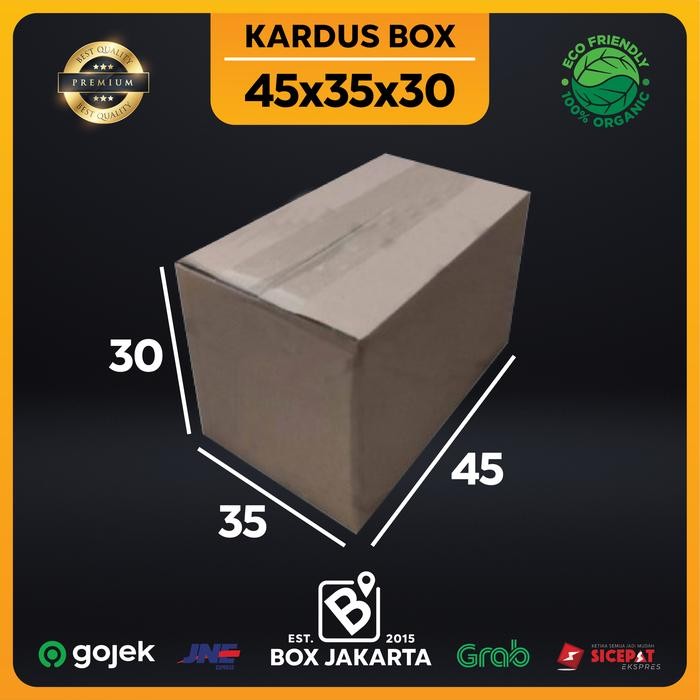 

KARDUS BOX uk 45x35x30 CM Kotak Packaging Corrugated SHEET POLOS