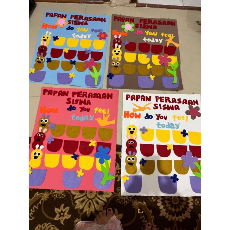READY PROMO hiasan dinding kelas papan perasaan siswa
