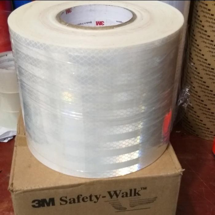 

TL 3m sticker reflector EGP 10cm×45 mtr-scotlite reflector rambu - Putih