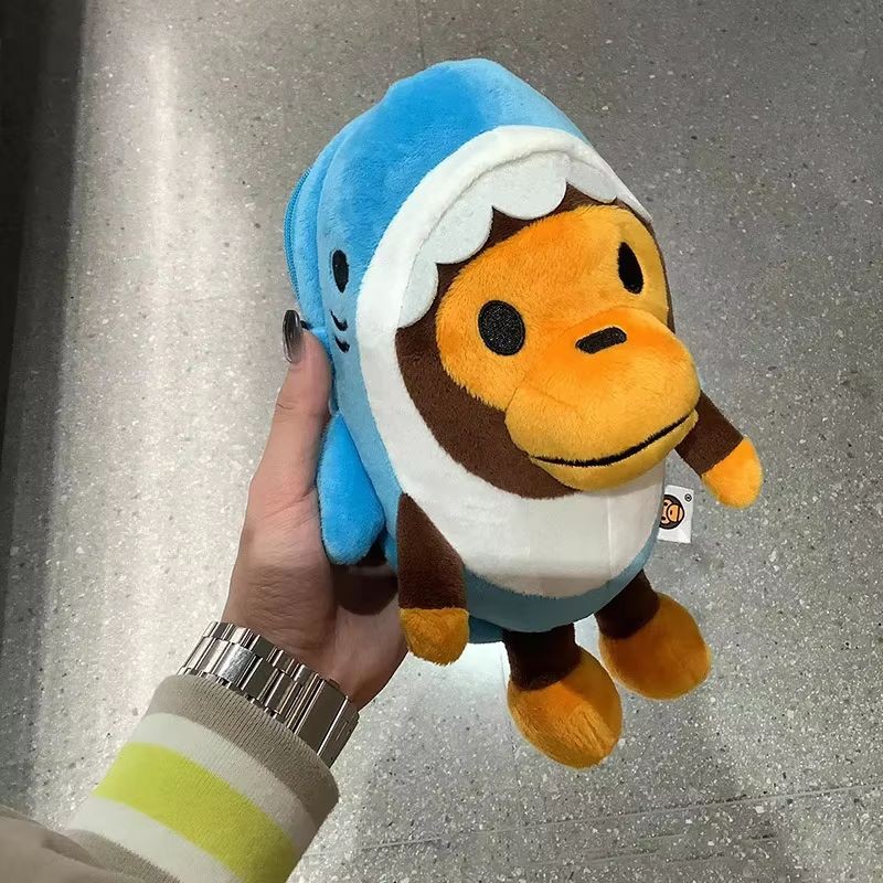 Hot Monkey Mobile Phone Bag Babymilo Phone Bag Shoulder Bag Shark Monkey Monkey Plush Doll Shoulder 