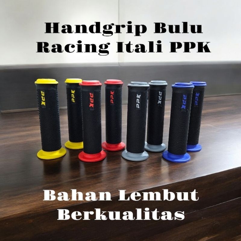 Grip Stang Bulu Motor – Bahan Lembut, Nyaman, PPK Italia Look