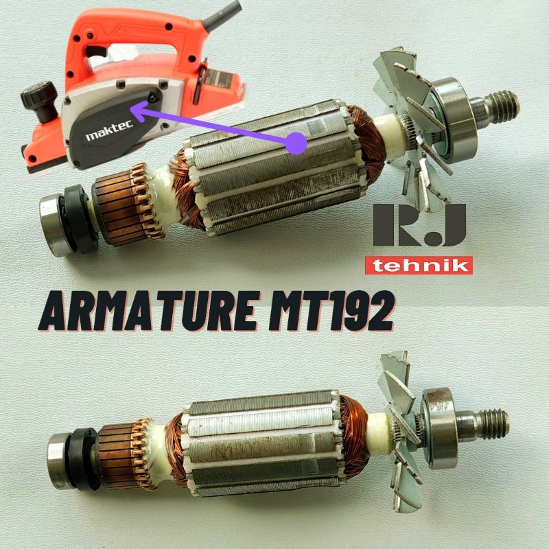 Maktec MT192 Armature Angker Spare Part Ketam Planner MT192