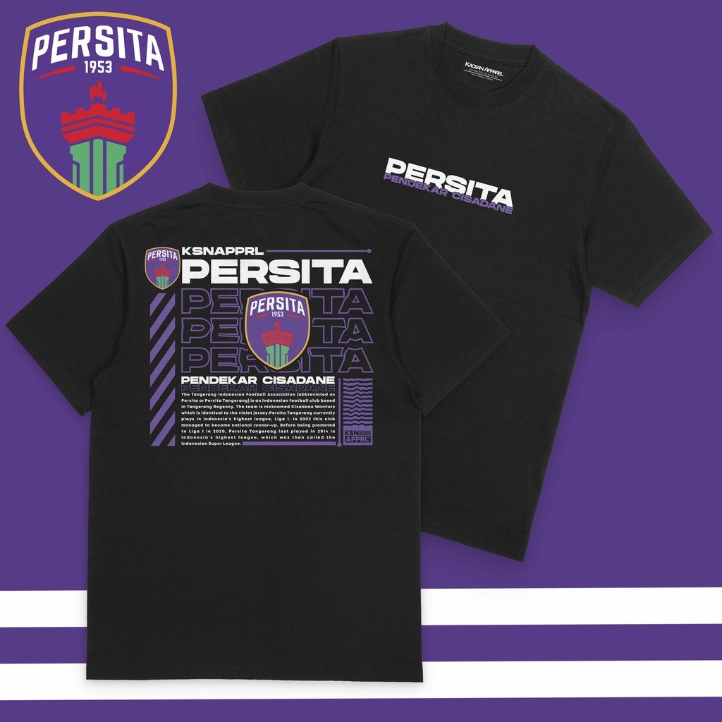 Kaos Persita "Persita Streetwear Logo" - La Viola/Laskar Benteng Viola