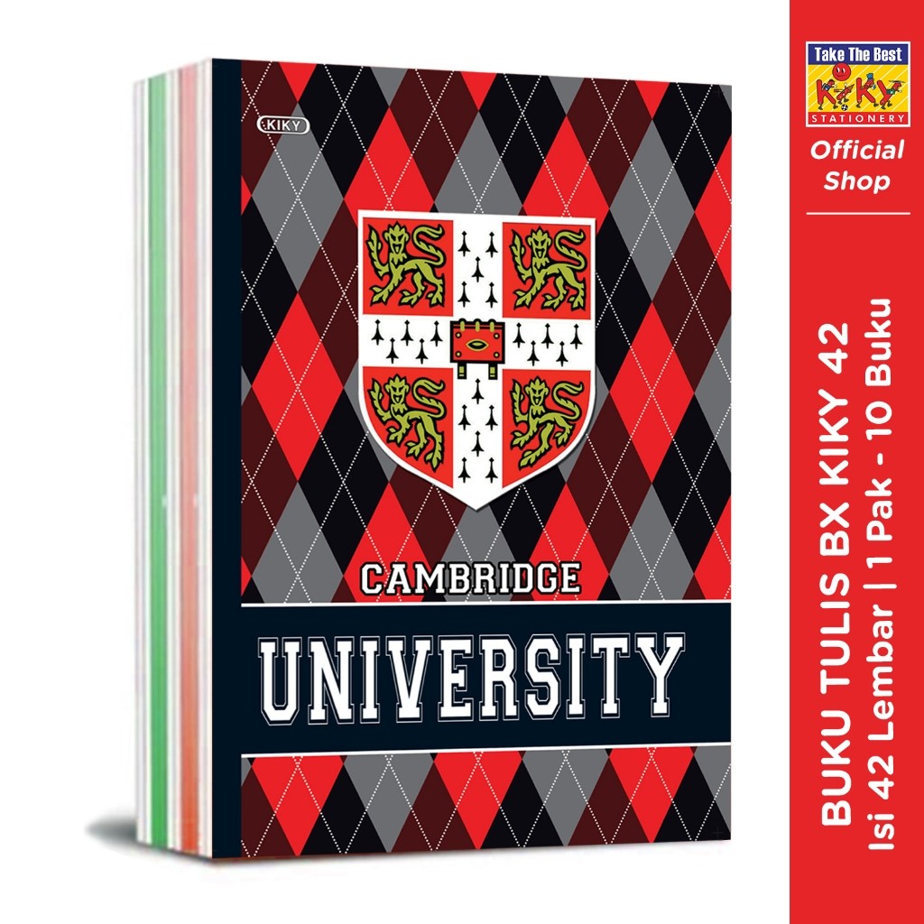 

Buku Tulis Sekolah / buku catatan boxy Campus Kiky isi 42 Lembar - Motif Random