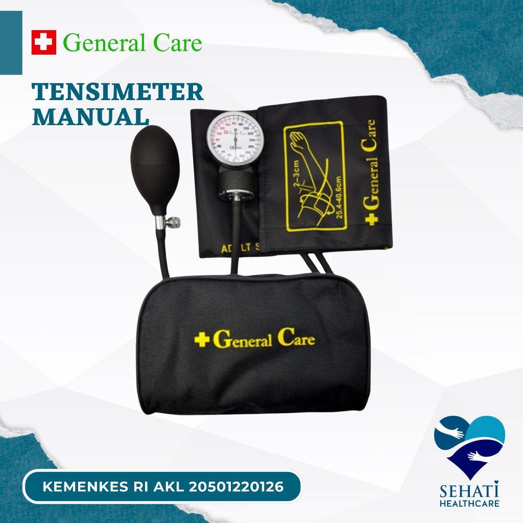 General Care Tensimeter Aneroid Alat Tekanan Darah Tensi Jarum Manual Medis Kesehatan