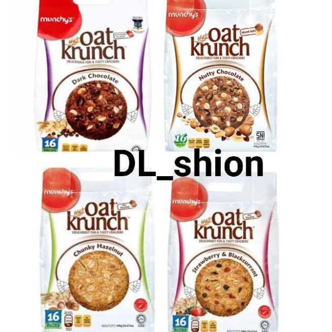 

Munchys Munchy's Oat Krunch Rasa Dark Chocolate 15 Pack / Biskuit Cookies / Munchys Dark Chocolate