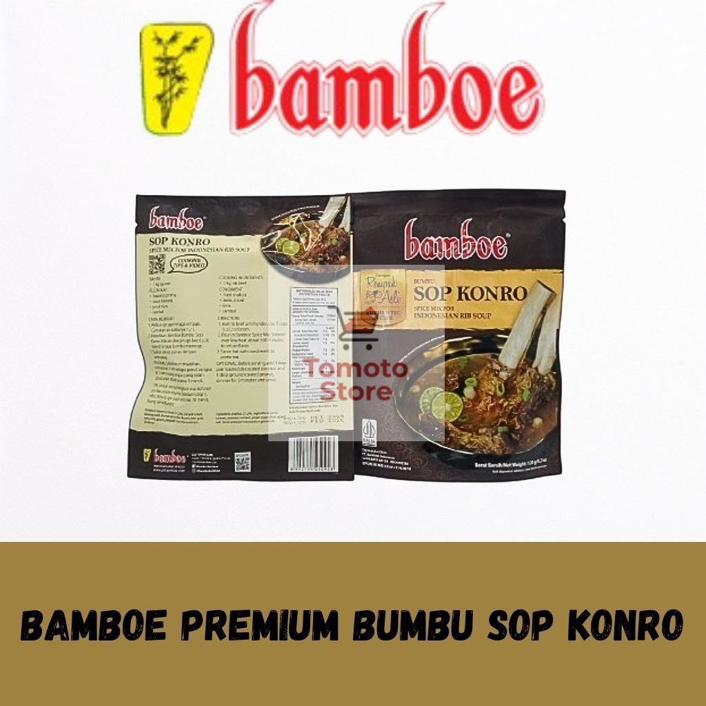 

✨ TOMOTOSTORE ✨ BAMBOE Premium / Authentic Recipe Bumbu Sop Konro Spice Mix for Indonesian Rib Soup