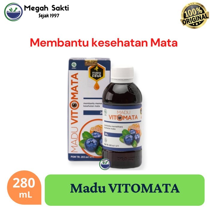 

Megah Sakti- Madu Vitomata - Herbal Kesehatan Mata Minus Katarak Glukoma Asli