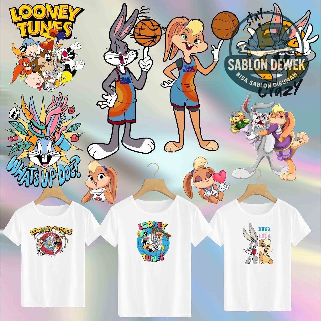 

SABLON STICKER DTF UKURAN 14CM LOONEY TUNES
