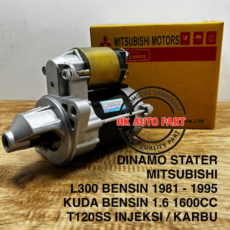 DINAMO STARTER GIGI 9 T9 12V KUDA BENSIN 1.6 97 - 06 / L300 BENSIN 1981 - 1995 / COLT T120SS INJEKSI