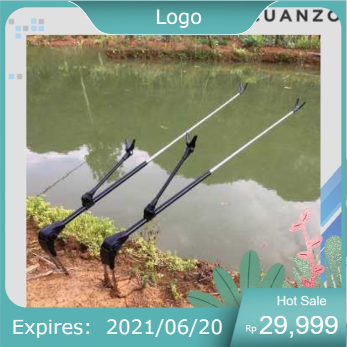 Bracket Joran Pancing Ikan Holder / Cagak Joran Pancing Stainless Tegek Dudukan Nyobok Blg Terbaru H