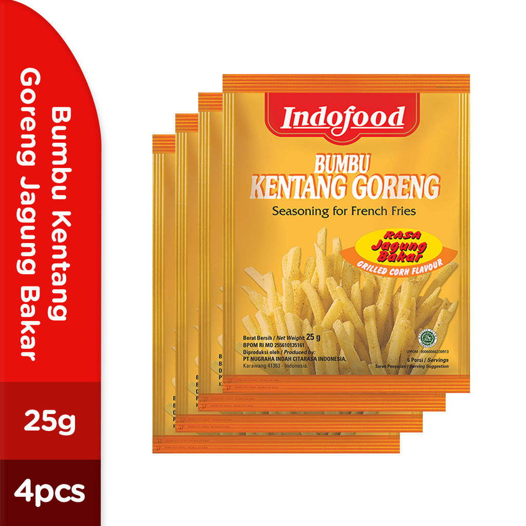 

4 PCS - Indofood Kentang Goreng Rasa Jagung Bakar 25 Gr