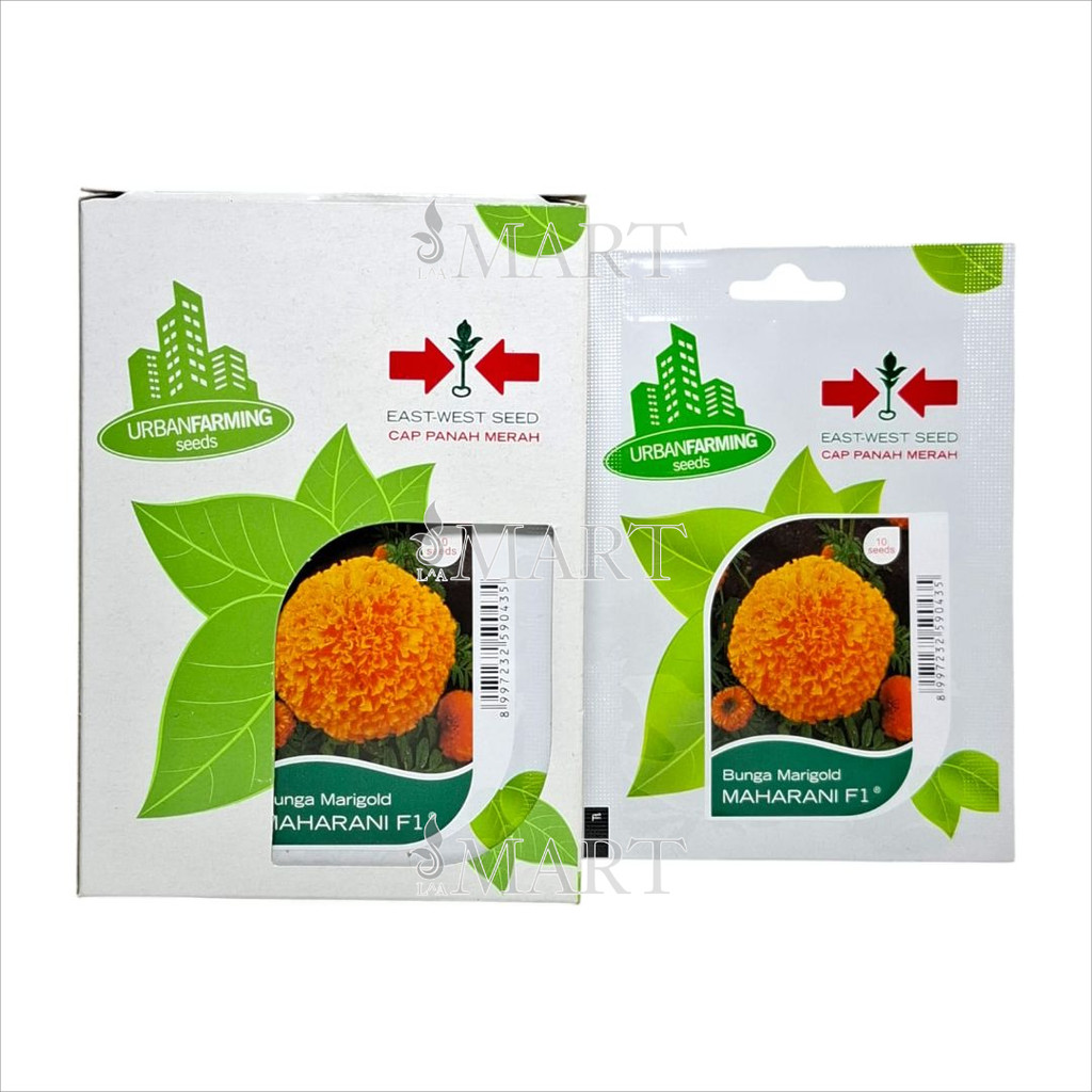 Benih Bunga Marigold MAHARANI F1 Isi 10 Butir Cap Panah Merah
