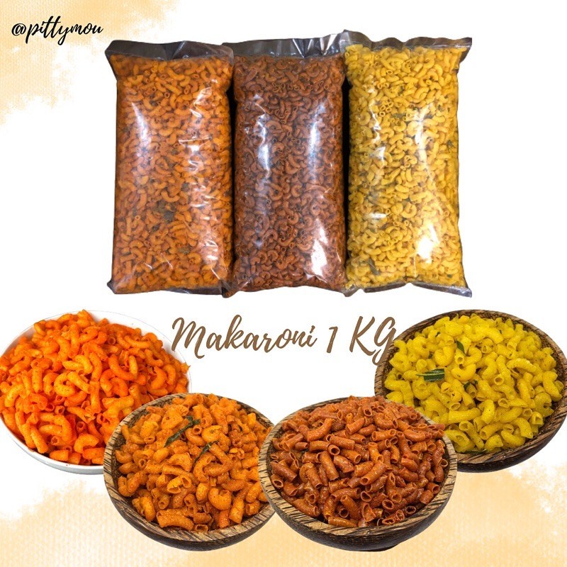 

MAKARONI 1 KG (Pedas Minyak, Pedas Jeruk, Original)