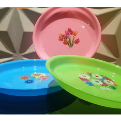 Nampan Plastik Motif Bunga NP 01 / Nampan Warna / Nampan Murah / Nampan Bagus