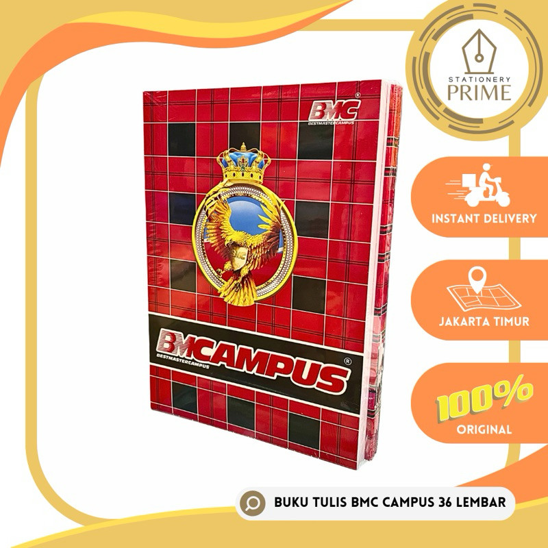 

Buku Tulis BMB / BMC Campus 36 Lembar ( 1 Pack isi 10 Buku )