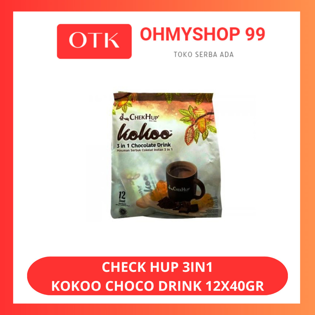 

Chek Hup 3in1 Kokoo Chocolate Drink Minuman Coklat 12 x 40gr