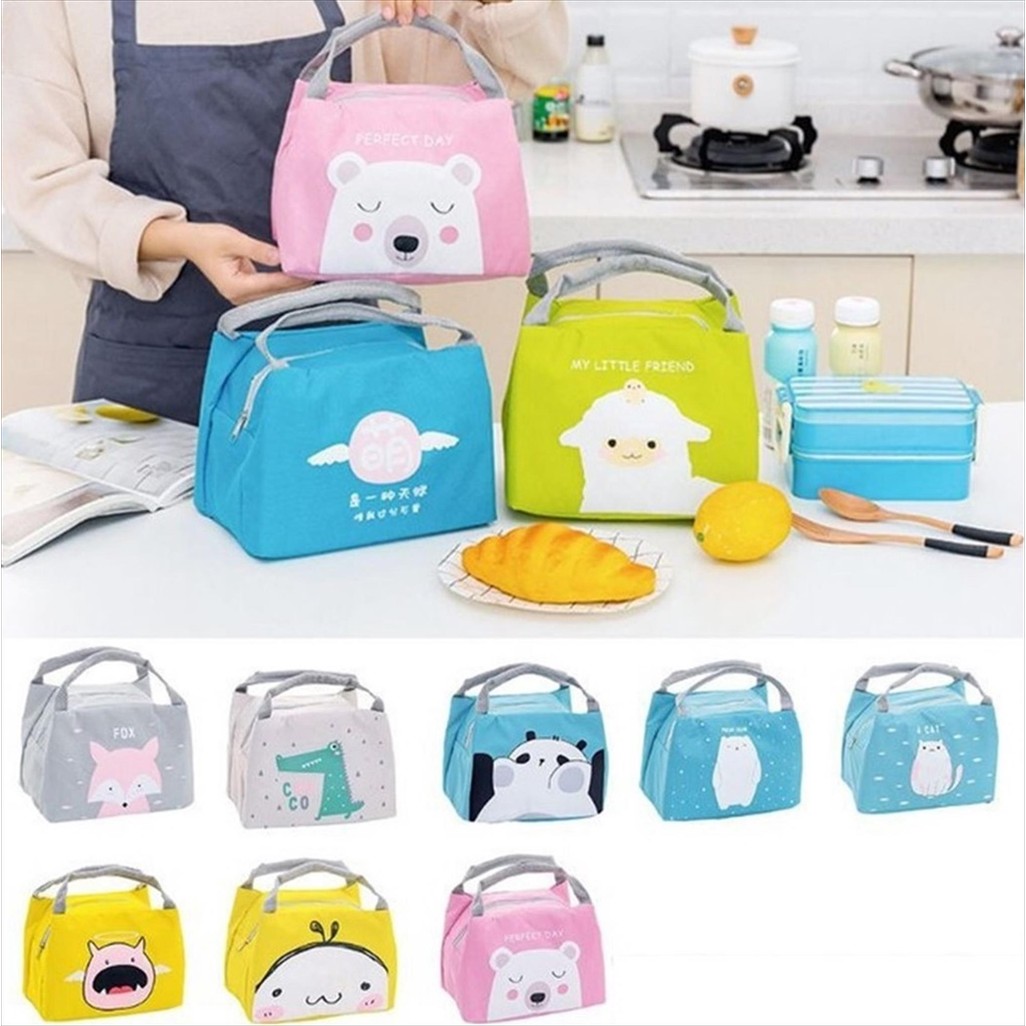 BTS 1.201 - Tas Bekal Anak Karakter Lunch Bag Cooler Makanan Ekonomis Murah