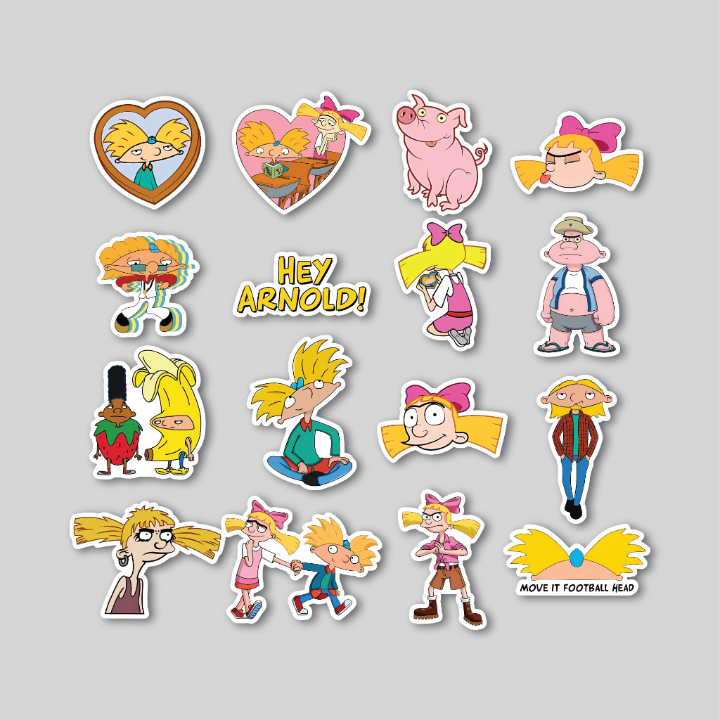 

Sticker Pack Hey Arnold 2 | Sticker Tumbler | Stiker Laptop Koper Helm