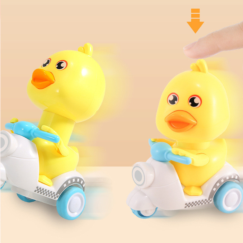 Mainan Motor Bebek  Anak ( Mainan Tekan Jalan Sendiri ) / MAinan Bebek Motor