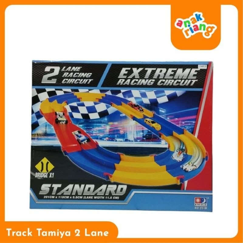 Track Tamiya 2 Jalur Extreme Racing Circuit - Jembatan & Lintasan Besar