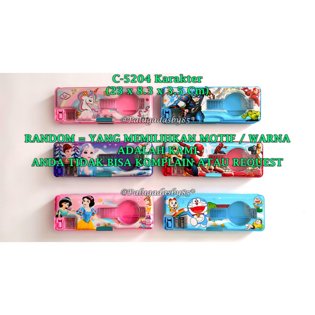 

(1 Biji) GROSIR Kotak Pensil Magnet Mika 23 x 8.3 x 3.5 Cm / Kotak Pensil Magnet GXIMP C-5204 Mika