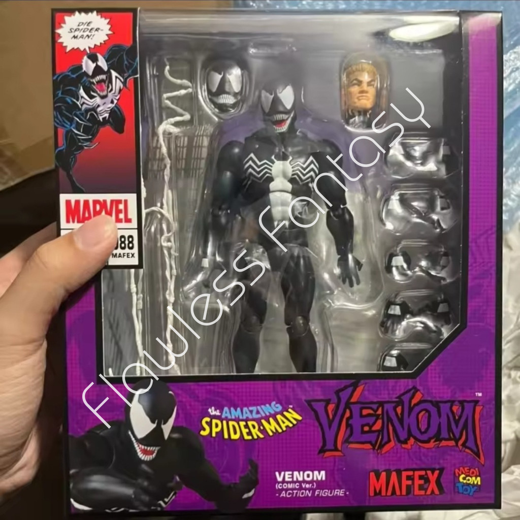 Mafex 088 Venom Comic Version The Amazing Spiderman Action Figure