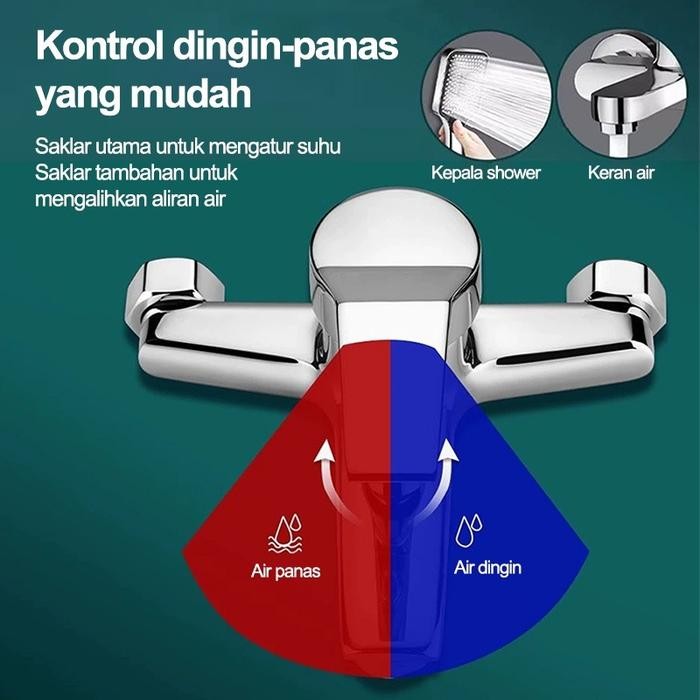 Promo Keran Mixer Panas Dingin Kran Shower Bathtub /mixer bathub/kamar mandi toilet air panas dingin
