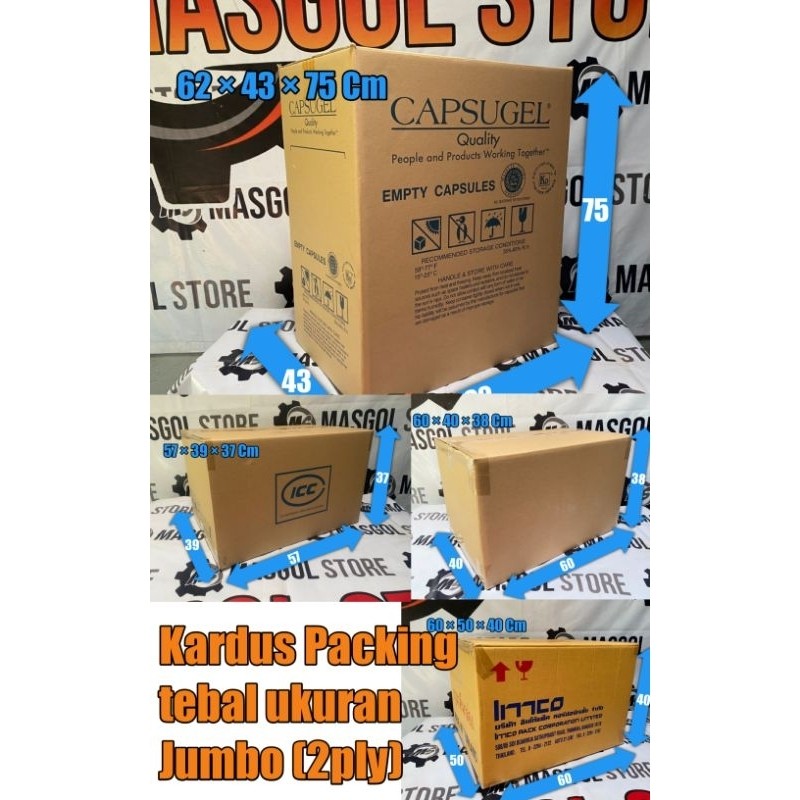 

Kardus Packing Box Super Jumbo Super Tebal 2ply Ketebalan