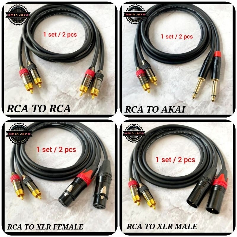Kabel rca to rca kabel rca to akai kabel rca to xlr pilih varian