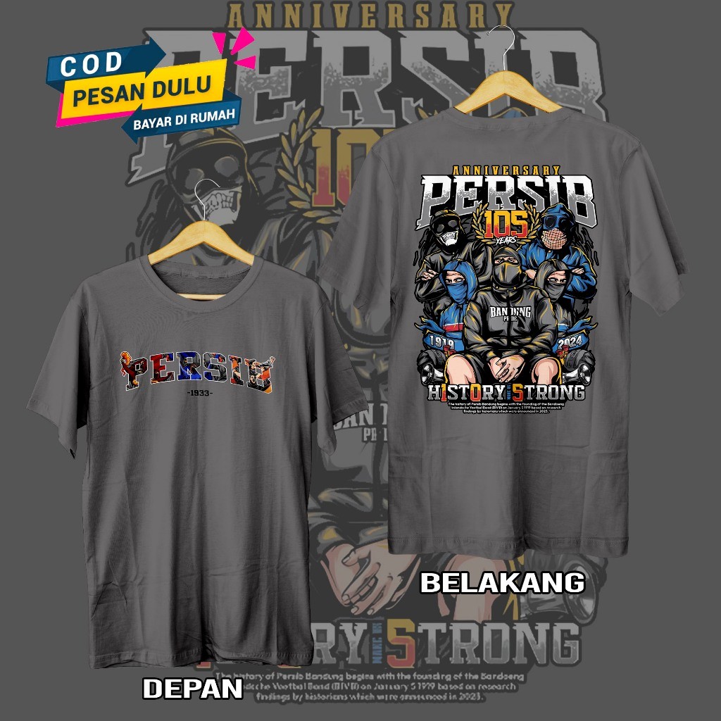 Kaos Persib BAJU PERSIB Flower City Casual Taped MECO