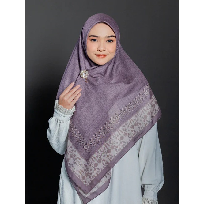 Elzatta Kerudung Hijab Segi empat Segiempat Motif Syari Terbaru Kaila Classy Mono Rugl