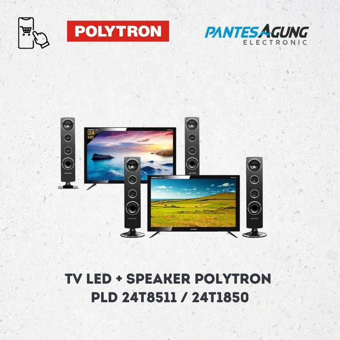 TV POLYTRON LED 24" 24 inch CINEMAX PLD 24T8511 DAN SPEAKER - digital