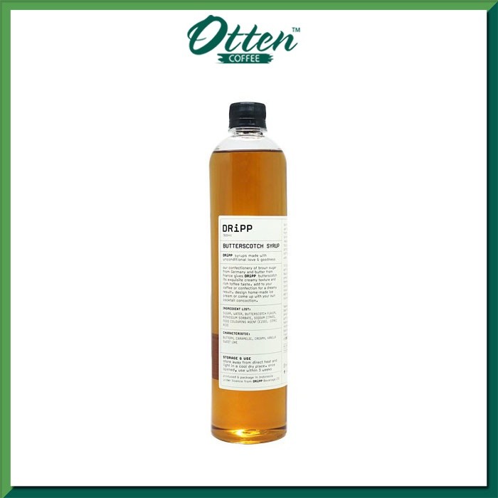 

DRiPP - Syrup Butterscotch 760ml - Perasa Minuman Sirup Rasa Butterscotch cocok untuk HORECA