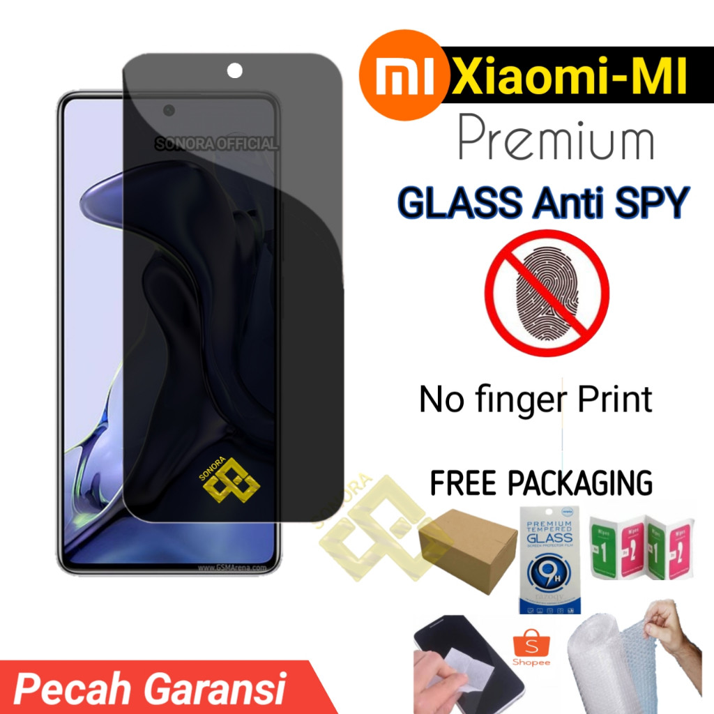 Tempered Glass Anti Spy Xiaomi Mi 8 Lite Xiaomi Mi 6X Xiaomi Mi A2 anti gores anti privacy ful layar